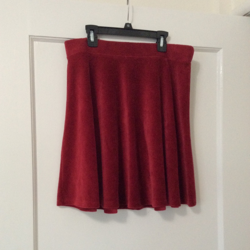 Red skirt